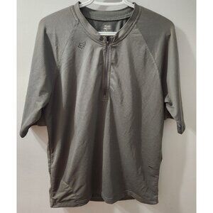 Fox Aircool 1/4 Zip Pullover Grey Large